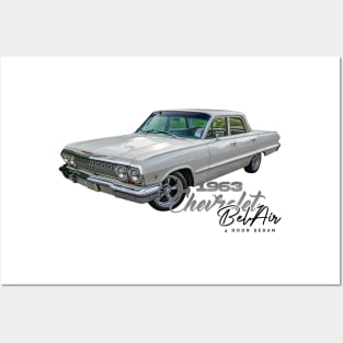 1963 Chevrolet Bel Air 4 Door Sedan Posters and Art